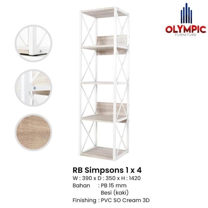 Rak Buku Susun Rangka Besi Serbaguna OLYMPIC