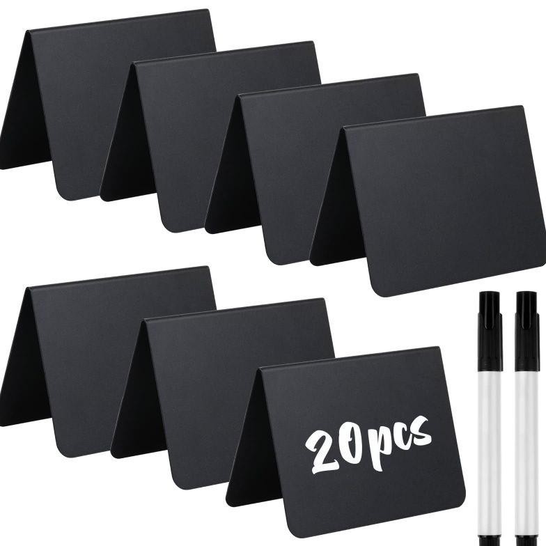 

GTU-712 2pcs Acrylic Mini Chalkboard Tulis Kapur Mini Papan Tulis Kapur Kecil Chalkboard Mini Original