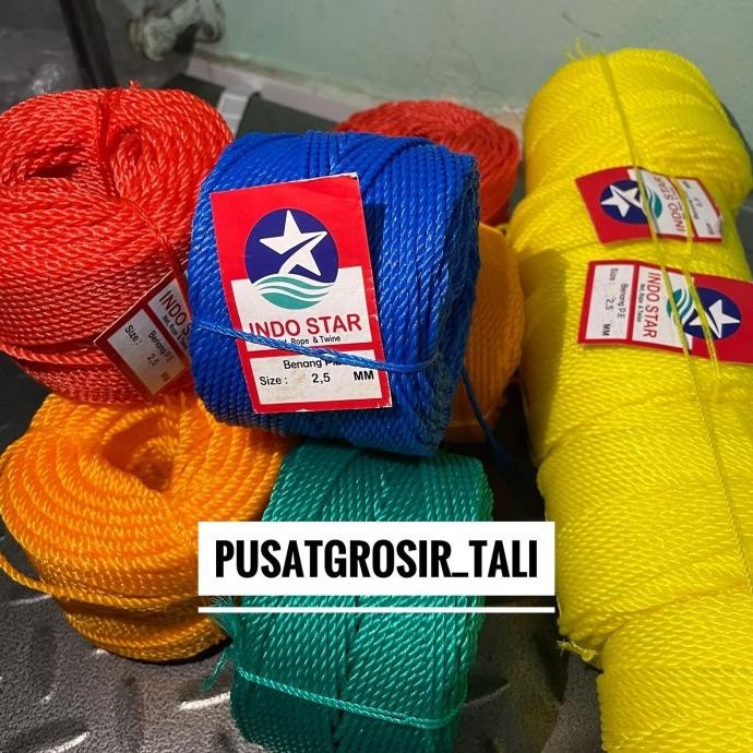 Tali Tambang 2,5Mm / Tambang Pe 2,5 Mm +/- 100 Meter Co