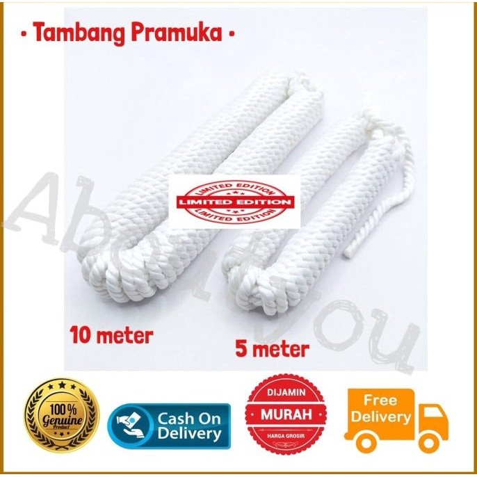 

Tali Tambang Pramuka Nilon Tali Serat Nylon Panjang 5M/ 10M Co