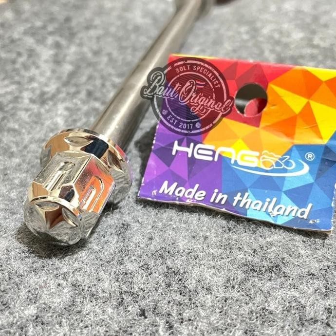 AS RODA DEPAN HONDA SCOOPY RING 12 PCX 2018 STAINLESS SILVER HENG