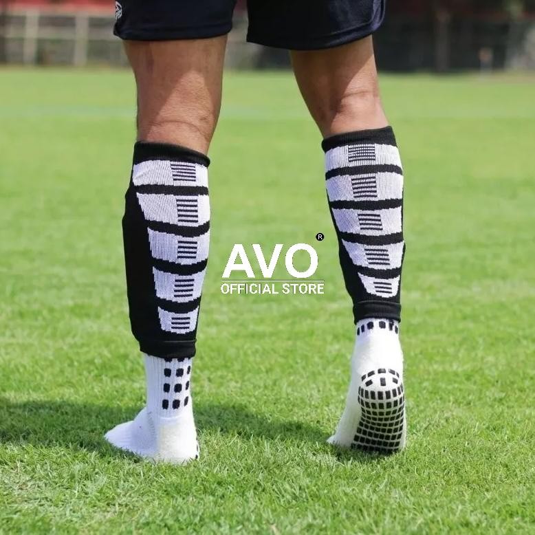 ghs-55 1 Set Bawahan Olahraga Bola Futsal Kaos Kaki Anti Slip Sarung Deker Lakop Embos Avo Terlaris