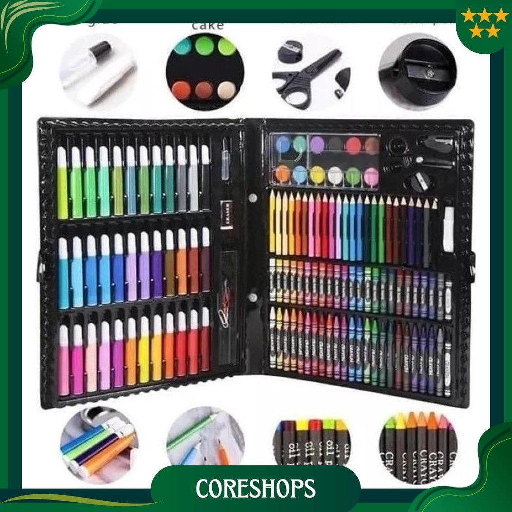 

Crayon Set 150Pcs / Krayon Mewarnai Anak 150Pcs / Pensil Warna Set 150Pcs Promo