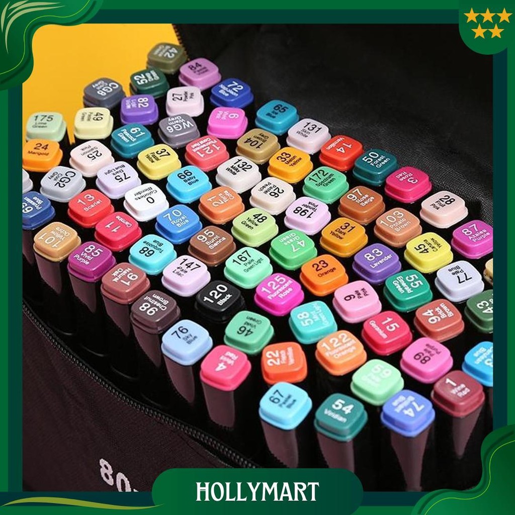 

Wd Touchfive 168Pcs Warna Sketsa Spidol Umum General Marker Set Animation Markers / Sketch Twin Market Set Spidol Gratis Ongkir