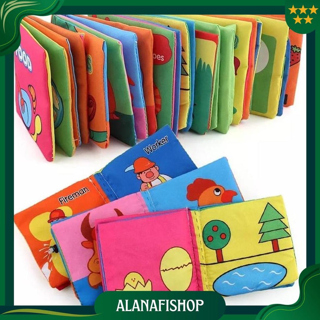 Wd Buku Bantal Bayi Soft Book Mainan Edukasi Buku Anak Bantal Buku Kain Bayi Buku Cerita Pillow Clot