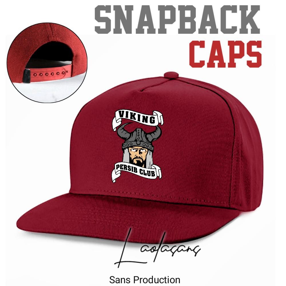 Fb-4 Topi Caps Snapback Hat Logo Viking Persib Club Terlaris  Topi Hip Hop Pria/Wanita - Topi Hip Ho
