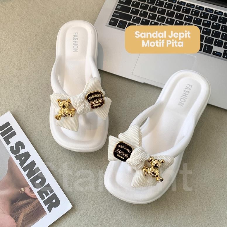 Sandal Jepit Hak Tinggi Wanita Anti Slip Korean Style Extralight Phylon Sendal Jepit Jelly Wedges Sa