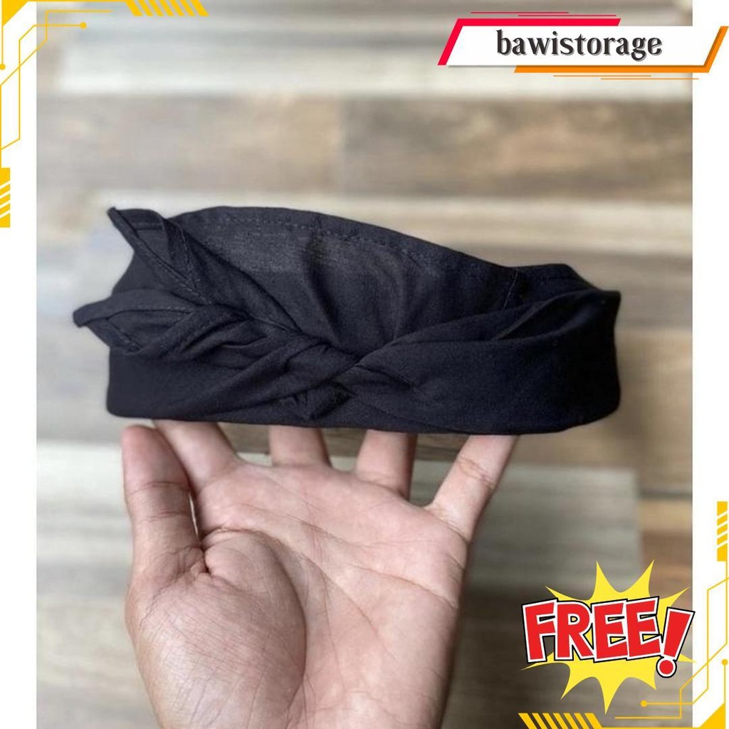 Udeng Bali Hitam Polos Bisa Cod