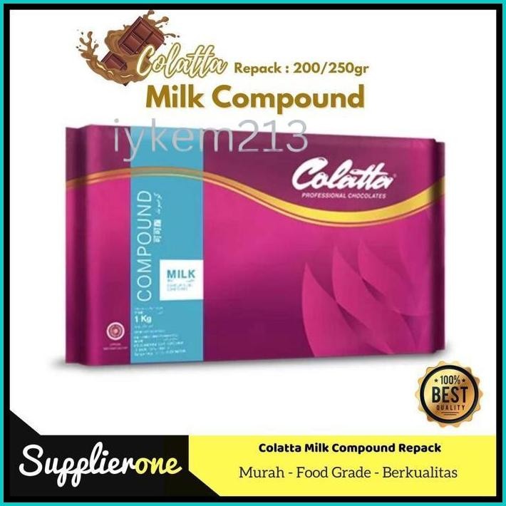 

COLATTA DARK COMPOUND 200/250GR / DARK COKLAT COLATTA / COKLAT BATANGAN COLATTA / COKLAT BATANGAN REPACK