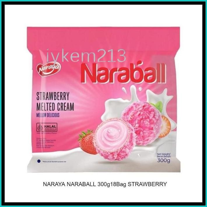 

NARAYA NARABALL COKLAT STRAWBERRY VANILA / NARABALL COKLAT 300G