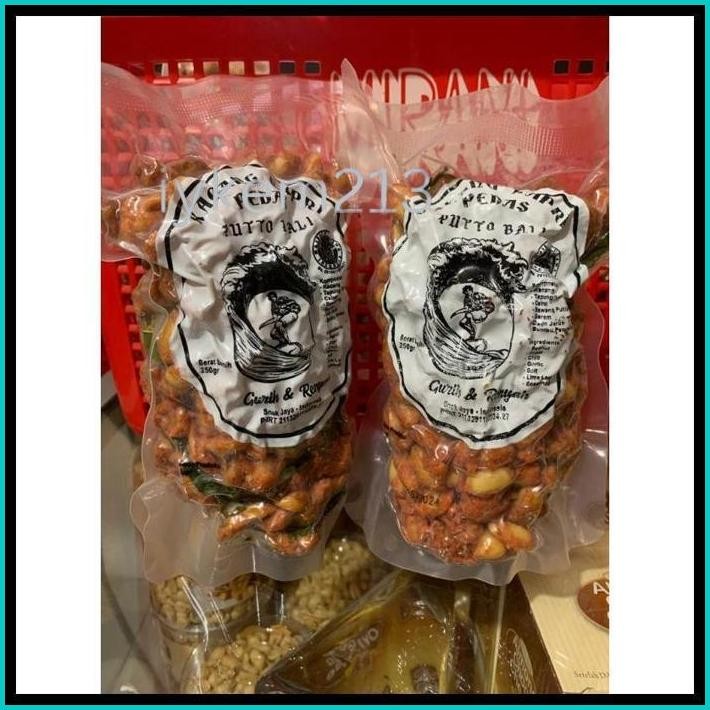

KACANG KAPRI PUTTO BALI ORIGINAL PEDAS MANIS DAUN JERUK 300GR 250GR ASIN