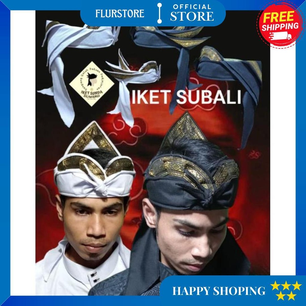 Iket Subali, Totopong, Iket Silat, Blangkon Sunda Jawa, Udeng Subali Sunda Bali Best Seller