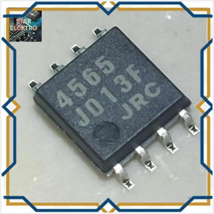 [STA] 4565 JRC DMP-8 Persegi SMD NJM4565M-TE1 Japan Radio IC OpAmp JRC4565