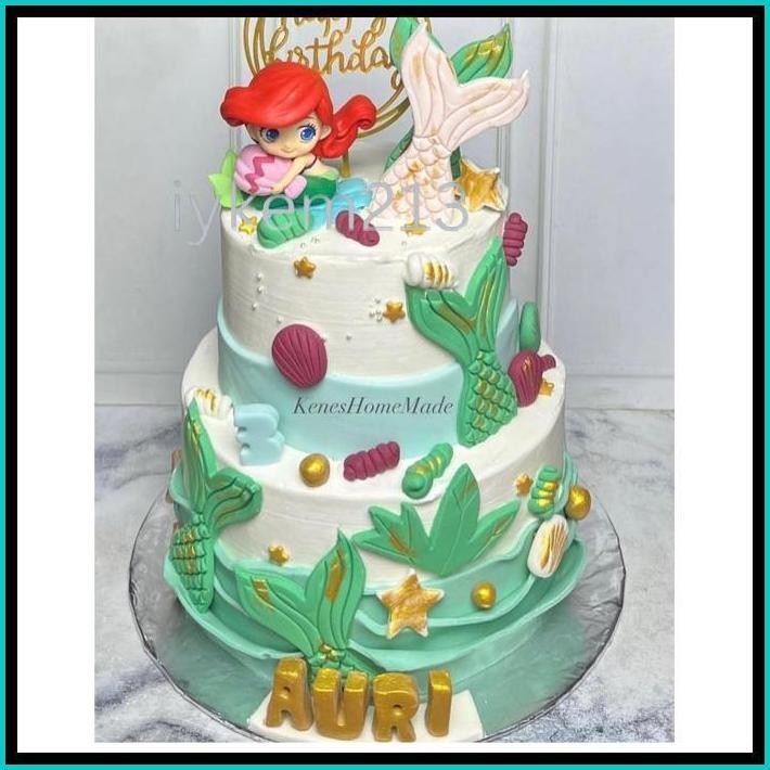 

KUE ULANG TAHUN ARIEL MERMAID / CAKE ULTAH DUYUNG