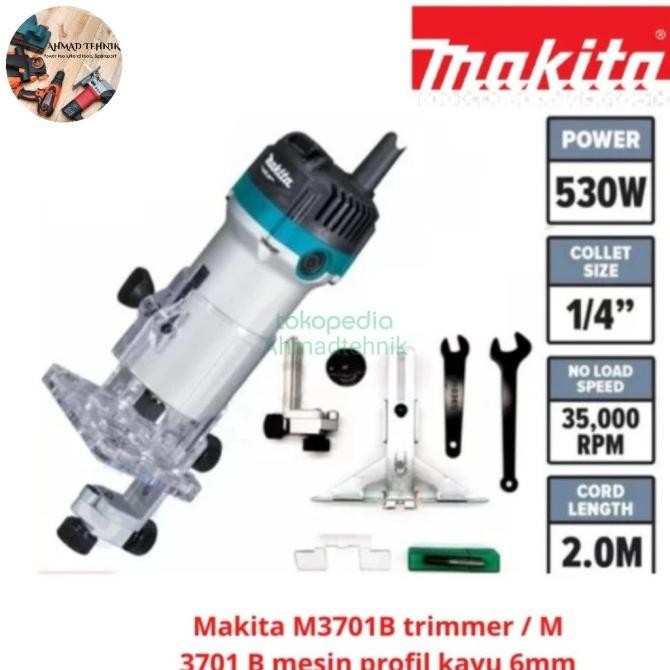 mesin profil router trimer kayu maktec mt 370 murah