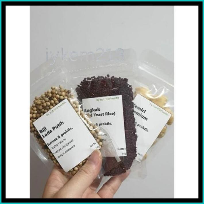 

(50GR) BUMBU REMPAH DAPUR KEMIRI BUNGA LAWANG ANGKAK CENGKEH BIJI ADAS JINTEN KETUMBAR LADA PUTIH