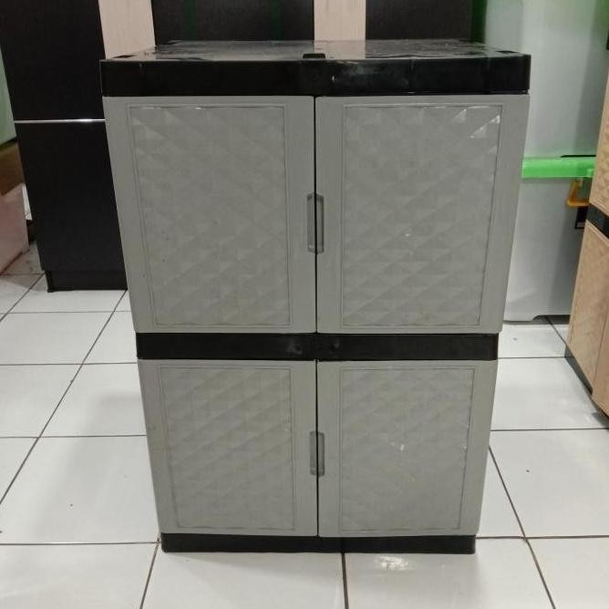 LEMARI PAKAIAN PLASTIK 2 SUSUN