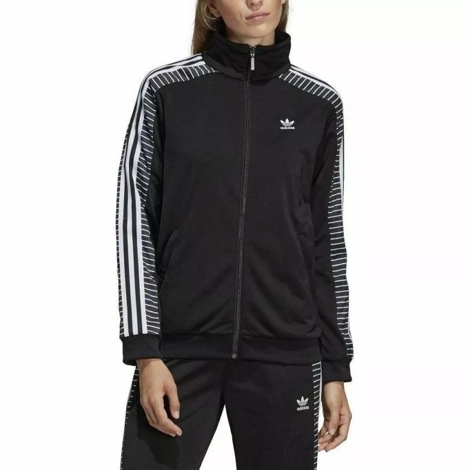 jaket track top adidas women cewek wanita casual sport outdoor original