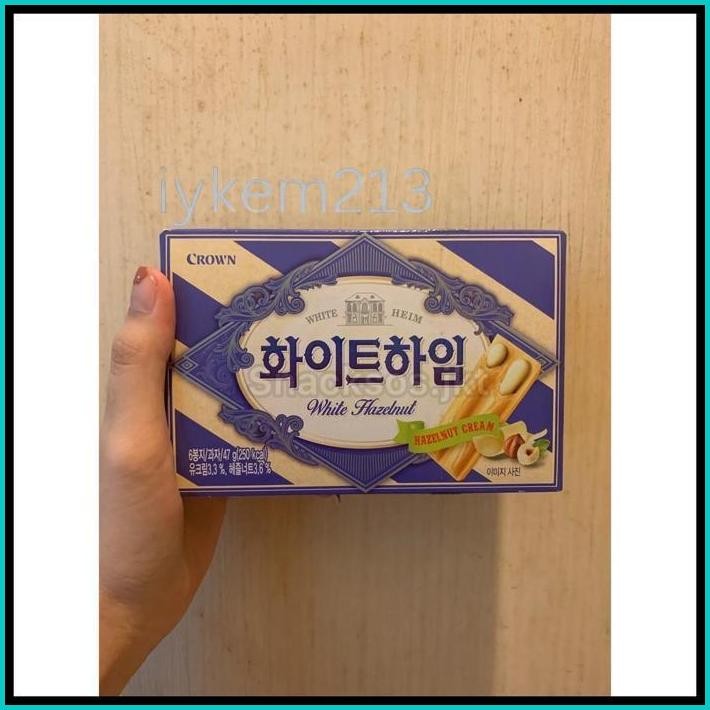 

CROWN WHITE HEIM HAZELNUT CREAM - SNACK WAFER VANILLA HAZELNUT CREAM KOREA
