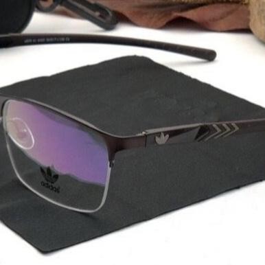 ready  Kacamata Frame Pria Titanium Half Adidas s58 - Size Besar 7 Varian