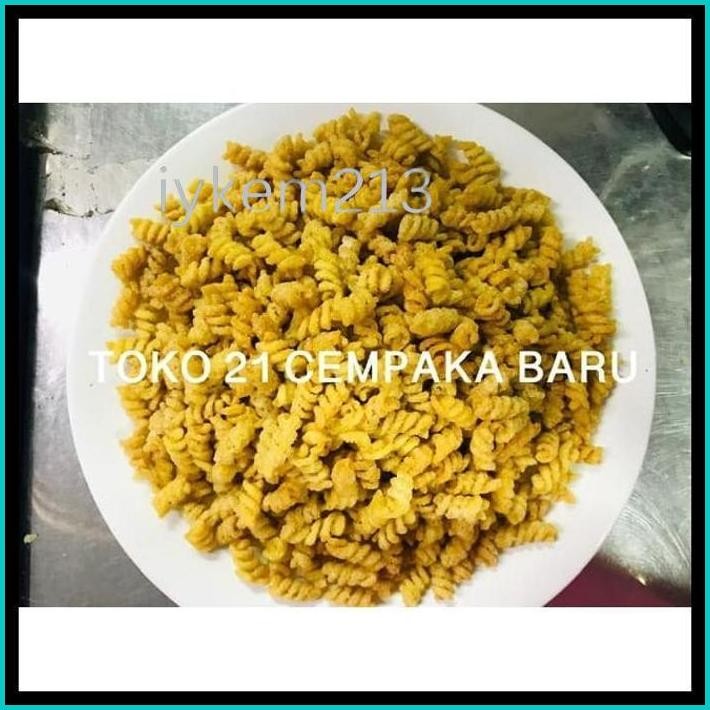 

MAKARONI SPIRAL GORENG ASIN 500 GRAM | MAKRONI MACARONI SPIRAL ASIN CURAH 500G ENAK MURAH
