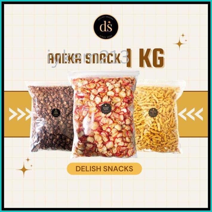

[DELISH SNACKS] ANEKA SNACK 1000 GRAM / GROSIR KILO KILOAN / CEMILAN CAMILAN BAL GROSIRAN