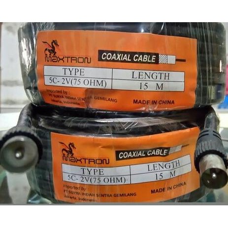 Kabel Antena TV Maxtron Panjang 15M nUg