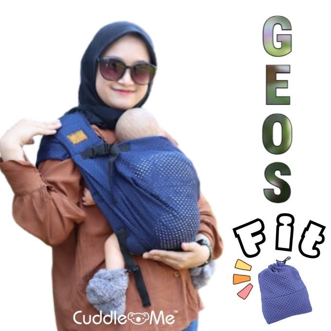 Cuddle Me Geos Fit Gendongan M Shape Polyester Air Mesh Halus Lembut