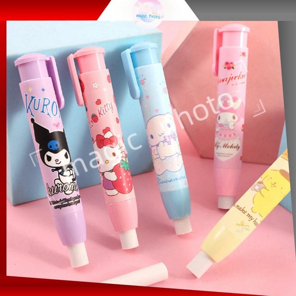 

PENGHAPUS PENSIL MEKANIK MOTIF KARAKTER LUCU / MECHANICAL ERASER / PENGHAPUS BENTUK LIPSTICK / HAPUSAN ERASER LIPSTIK