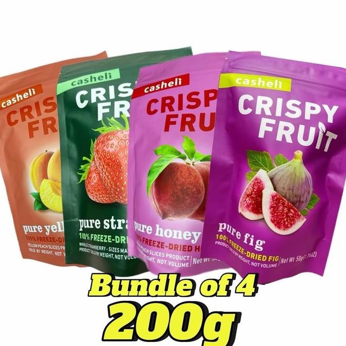 

Sale Casheli 200G Bundle Of 4 Crispy Freeze-Dried Strawberry 50G+ Freeze-Dried Yellow Peach 50G +Freeze-Dried Pink Peach 50G+Freeze-Dried Fig 50G Food Kering Makanan Snacks Camilan Chips