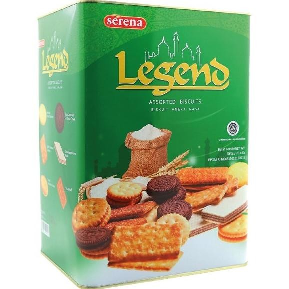 

Promo Serena Legend Assorted Biscuits / Biskuit Aneka Rasa Kaleng 580 Gram