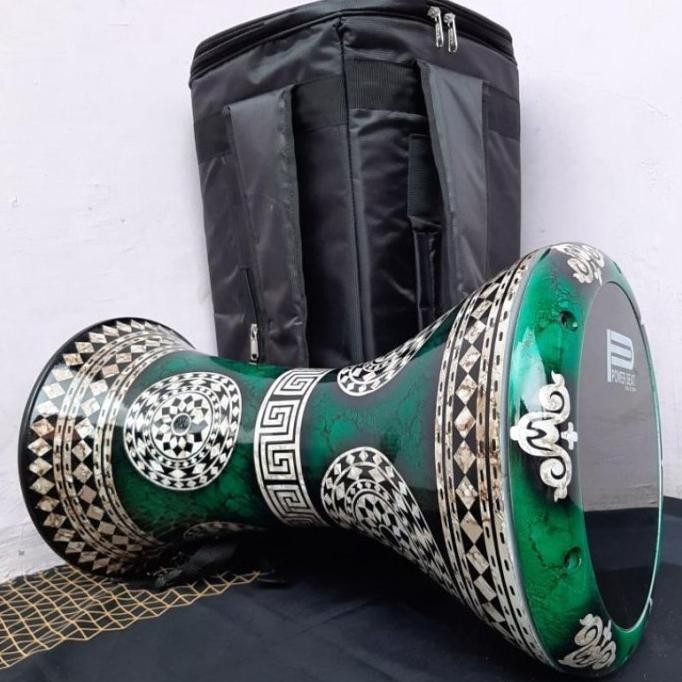 DARBUKA 8 INCHI MOTIV BAGUS / CALTI / REBANA / BASS / ALAT MUSIC TERUNIK