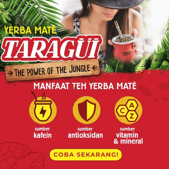 

Sale Taragui Yerba Mate Original With Stems 250G + Che Mate Gourd Cup Set