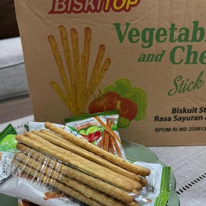

Murah 1 Karton Stick Vegetable Cheese Biskitop Isi 40Picis - Bisa Cod Camilan Food