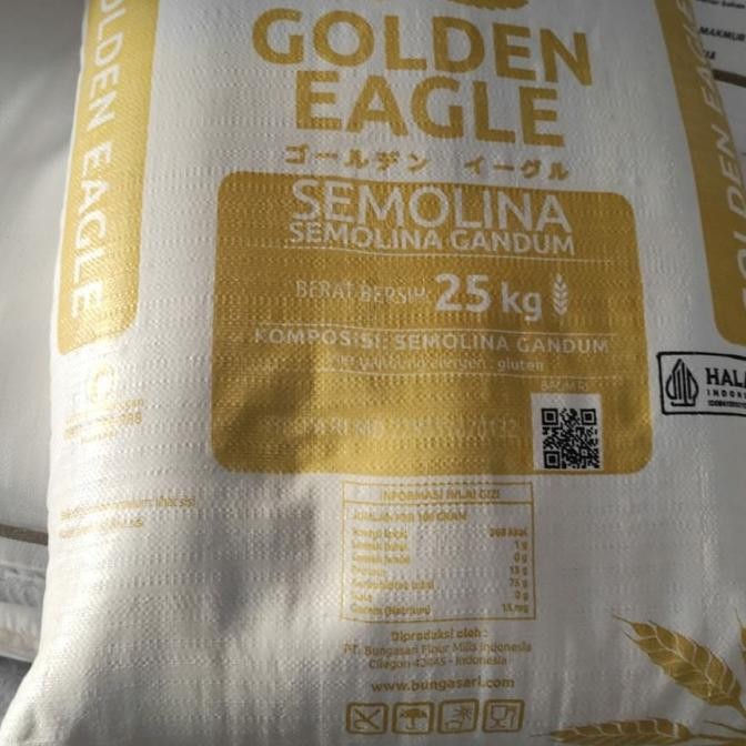 

Sale Tepung Golden Eagle Semolina Ukuran 25Kg