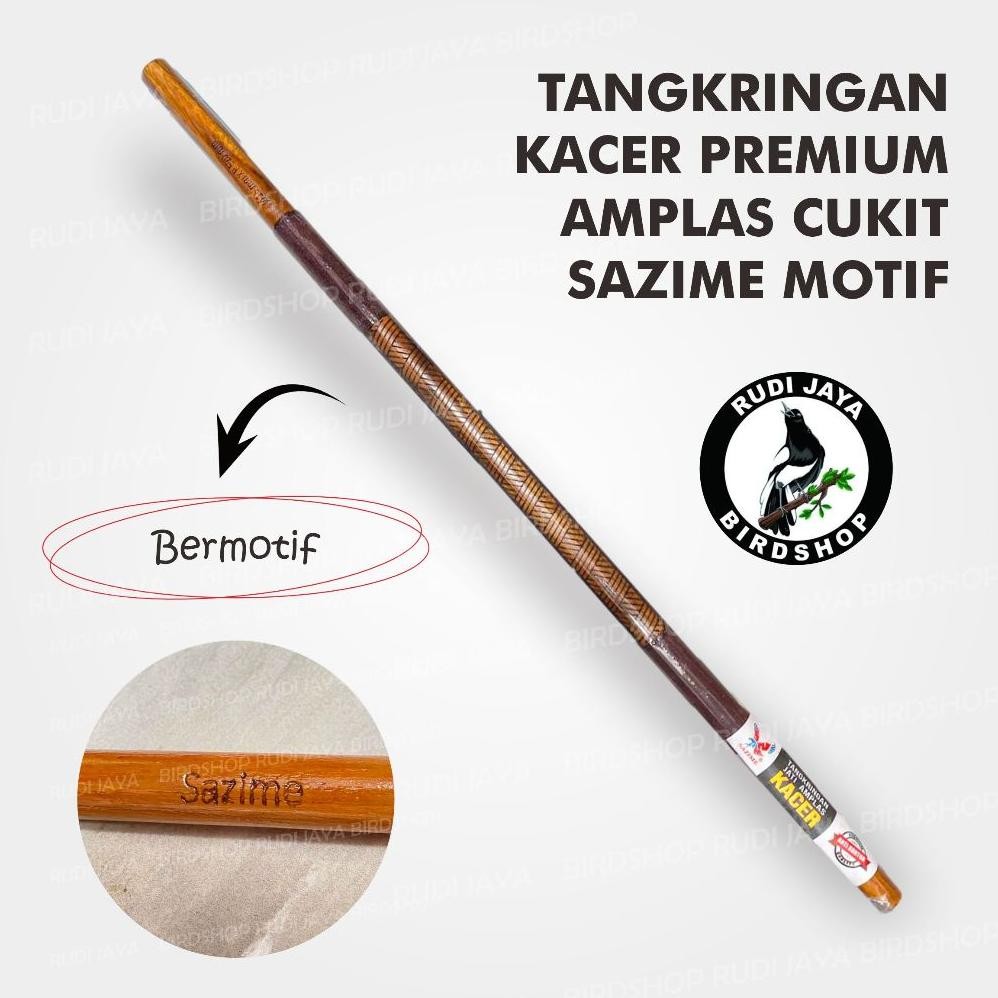 It34 yt- TANGKRINGAN KACER PREMIUM SAZIME KAYU JATI AMPLAS PLANGKRINGAN SANGKAR BURUNG KACER CUCAK R