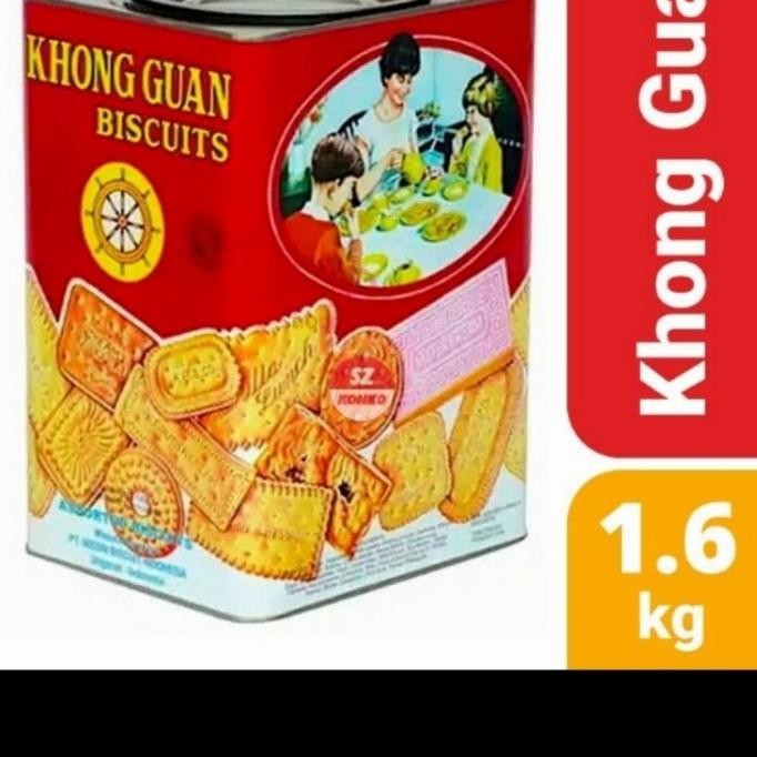 Sale Promo Khong Guan Assorted Biscuit 1600Gr / Biskuit Khong Guan Kaleng