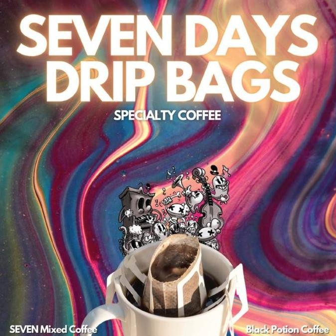 

Sale Seven Days Drip Bag Filter Coffee By Black Potion Roastery Instant Kopi Bubuk