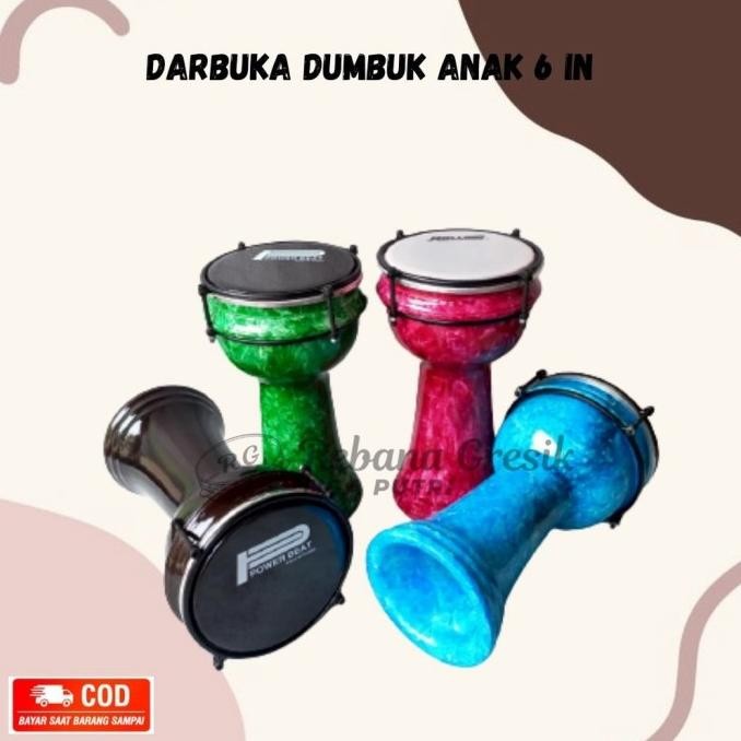DUMBUK PINGGANG DARBUKA ANAK KECIL MIKA 6 INCH/ DUMBUK HADROH DARBUKA
