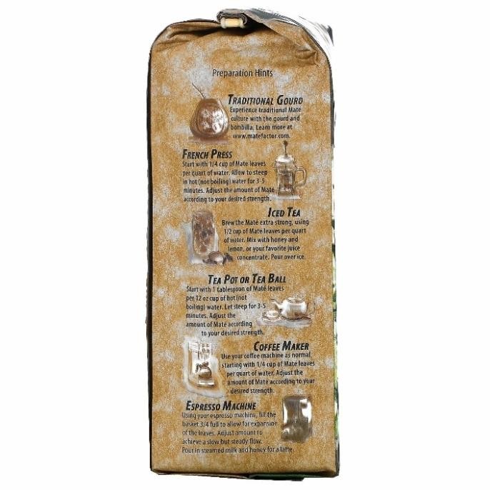 

Sale Mate Factor Organic Yerba Mate Tea Fresh Green Loose Herb Tea 340 Gram