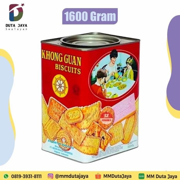 

Sale Khong Guan Merah Assorted Biscuits 1600 Gram Biskuit Kaleng 1,6 Kg