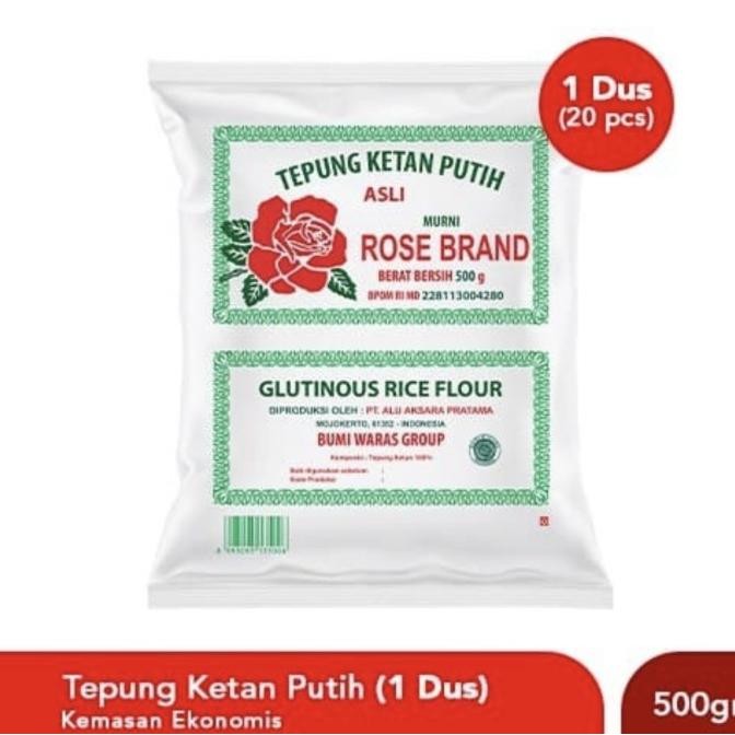 

Promo Tepung Ketan Putih Rose Brand 500 Gr X 20 Bks Per 1 Dus/Karton 10 Kg