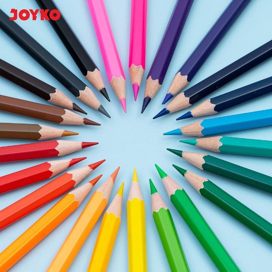 

jk-54 iQ45 Pensil Warna JOYKO CP-0132 / 24 Color / Pencil 24 Warna Strong Leads Original Hemat