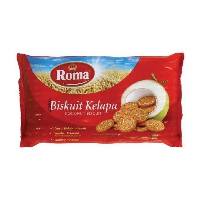 

Promo Roma Kelapa 300G Kemasan 1Dus Isi 28 Pak X 300G