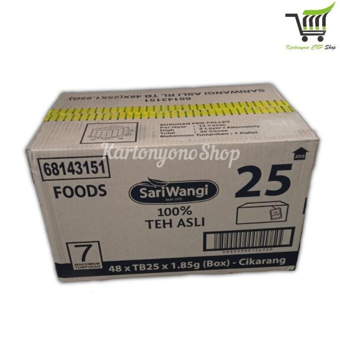 

Sale Teh Celup Sariwangi Kotak Isi 25 Kantong Per Dus Isi 48 Kotak