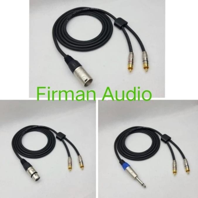 Kabel Audio Canare 2 RCA To Akai/2 RCA TO XLR Male/2 RCA To XLR Female