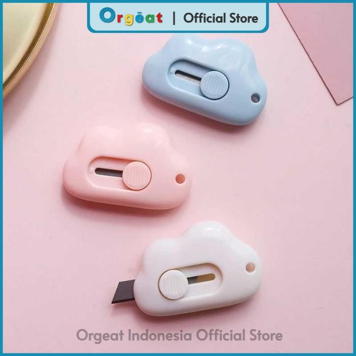 

Ogt - Pisau Cutter Mini Desain Imut Lucu Auto Hide Safety Pemotong Kertas Multifungsi Serbaguna High Quality By Orgeat