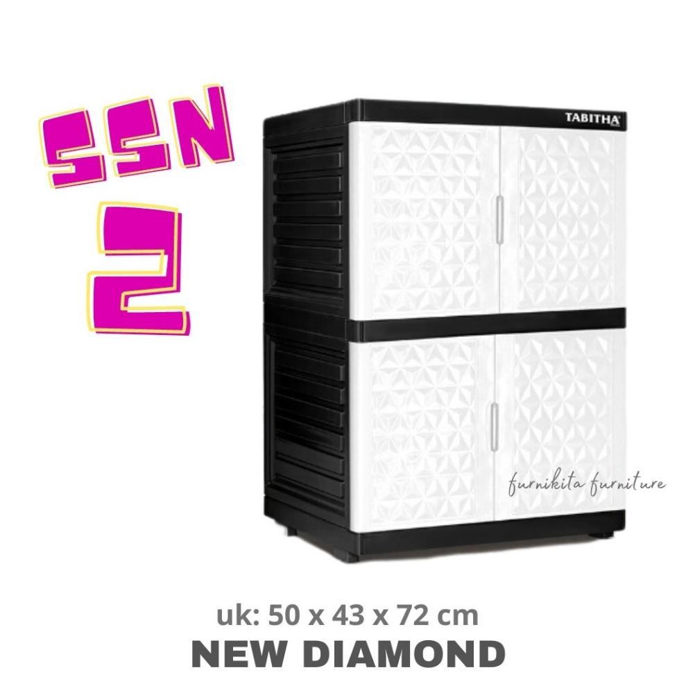 LEMARI PLASTIK SUSUN 2 LEMARI TAS LEMARI SEPATU RAK BUKU