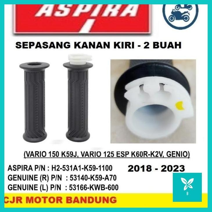 | CM | ASPIRA HAND GRIP KARET STANG Kanan Kiri MOTOR VARIO ESP 125 150 K59