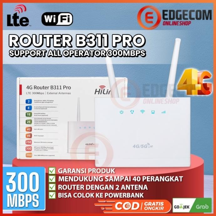TERMURAH - Mifi Router Modem B311 PRO 4G LTE Unlock All Operator